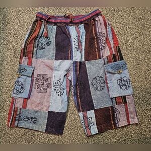 Patchwork Hippie Shorts sz 2Xl